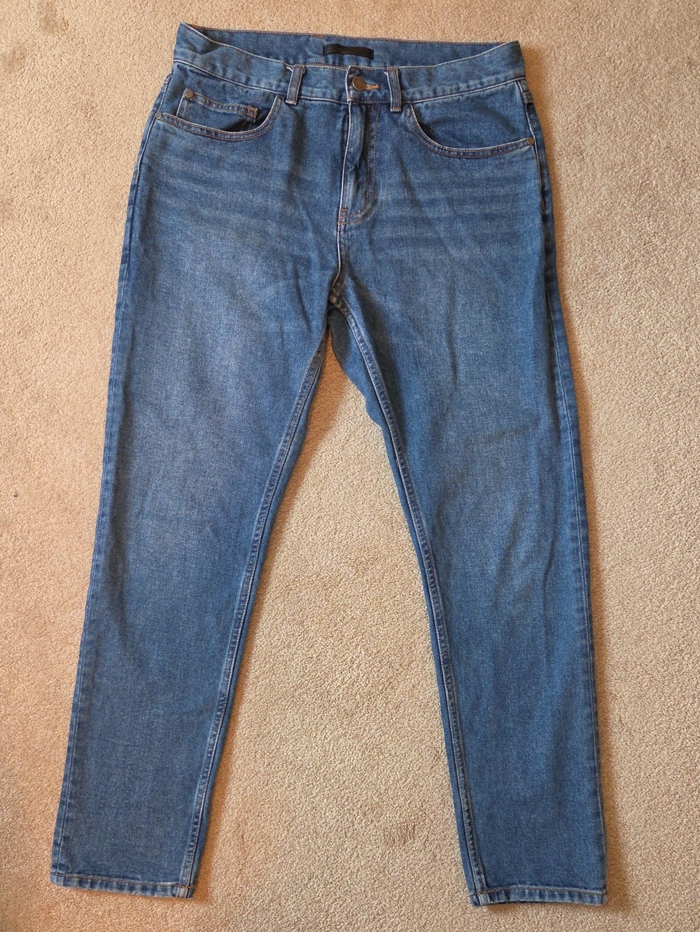 OAK + FORT Women's Blue Straight-Leg Jeans Size 31